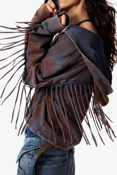 Desigual Oversized Sweatshirt Masha Popova In Blue