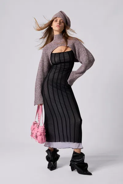 Desigual Pack Sweater And Knit Hat In Multi