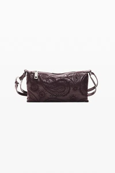 Desigual Paisley Crossbody Wallet In Red
