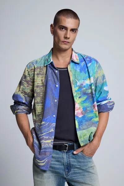 Desigual Paisley Print Shirt In Multi