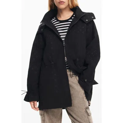 Desigual Palermo Nylon Jacket In Black