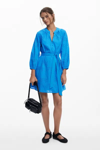 DESIGUAL PALM CUT-OUT DRESS