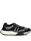 Desigual Panelled Lace-up Sneakers In Black