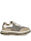 Desigual Panelled Platform Trainers In Neutral