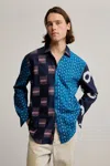 Desigual Patch Printed Shirt In Blue