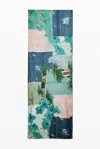 Desigual Patch Scarf In Blue