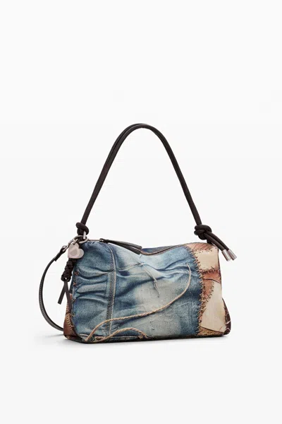Desigual Patchwork Bag M In Animal Print