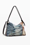 Desigual Patchwork Bag In Material Finishes