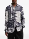 Desigual Patchwork-print Shirt In Multi