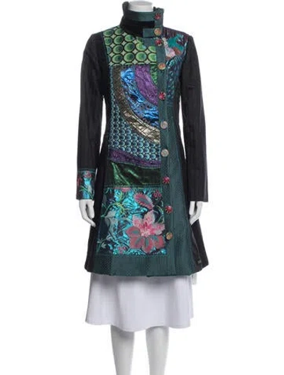 Pre-owned Desigual Patterned Jacket In Blue