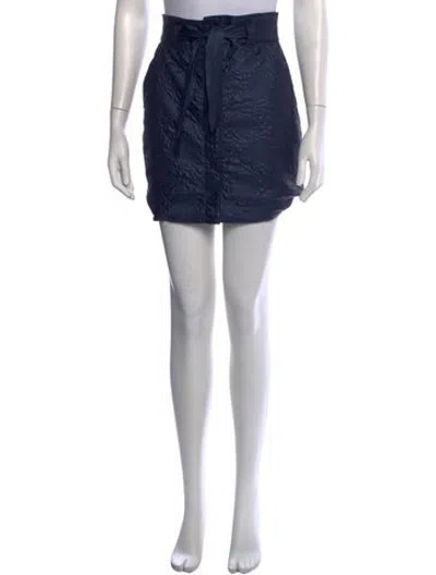 Pre-owned Desigual Patterned Mini Skirt In Blue