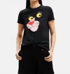 Desigual Pink Panther Cotton T-shirt In Black