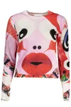 Desigual Pink Viscose Women Sweater In Multi