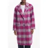 Desigual Pink Wool Women Coat In Purple