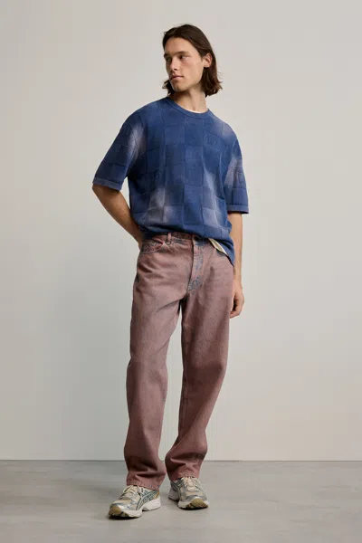 Desigual Plain Denim Trousers In Brown