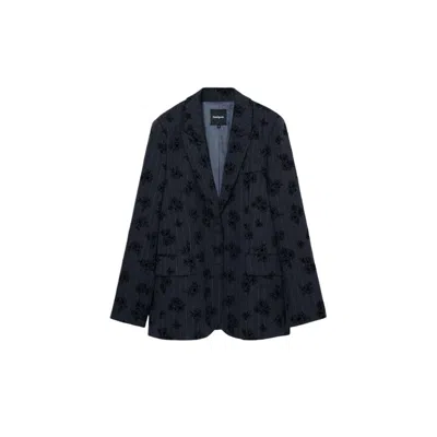 Desigual Polyester Suits & Women's Blazer In Blue