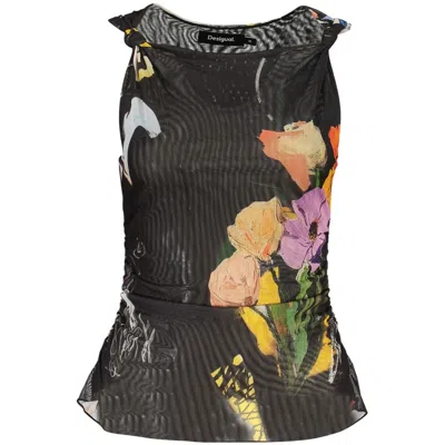 Desigual Polyester Tank Women's Tops In Black