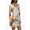 Desigual Polyester Women's Dress In Multi