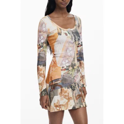 Desigual Polyester Women's Dress In Multi