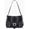 Desigual Studded Faux Leather Crossbody Bag In Black