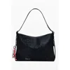 Desigual Faux Leather Shoulder Bag In Black