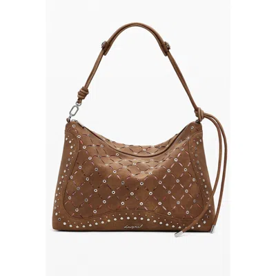 Desigual Polyethylene Women Women's Handbag In Brown