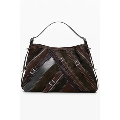 Desigual Polyethylene Women Women's Handbag In Brown