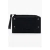 Desigual Medium Embroidered Faux Leather Bifold Wallet In Black