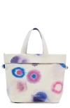 Desigual Print Canvas Shopper In Neutral