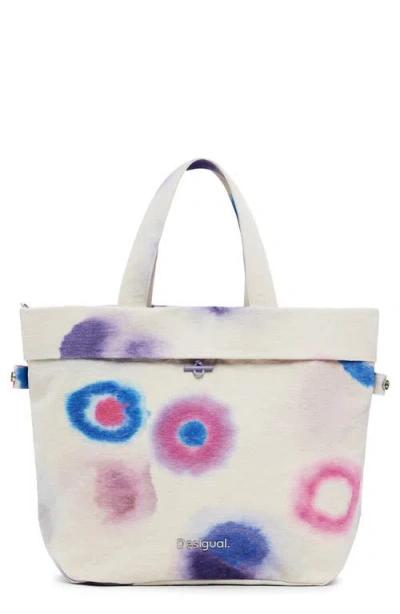 DESIGUAL DESIGUAL PRINT CANVAS SHOPPER