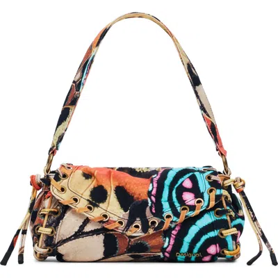Desigual Print Shoulder Bag In Multi