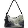 Desigual Print Shoulder Bag In Gray