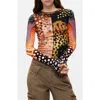 Desigual Print Top In Multi