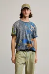 Desigual Printed Arty T-shirt In Blue