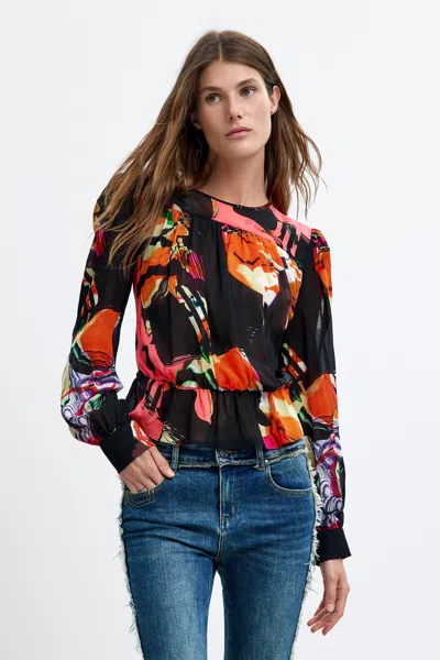 Desigual Printed Blouse M. C. Lacroix In Multi