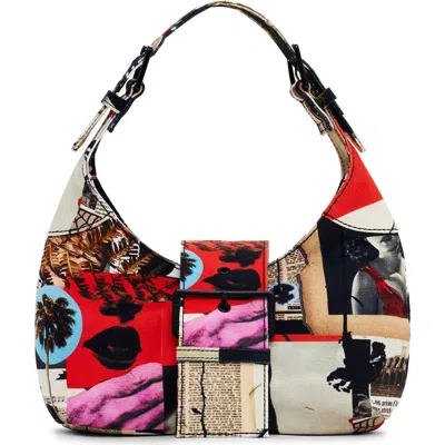 Desigual Printed Canvas Crossbody Bag