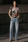 Desigual Printed Cat T-shirt In Multi