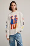 Desigual Printed Cotton T-shirt In White