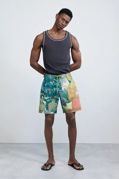 Desigual Printed Gaugin Swimsuit In Multi