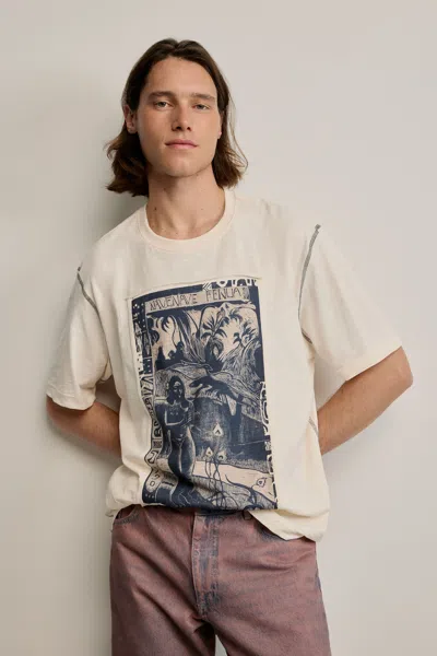 Desigual Printed Gaugin T-shirt In White