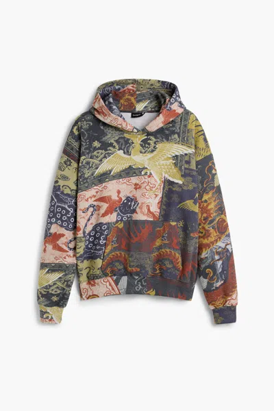 Desigual Printed Hooded Sweatshirt In Multi