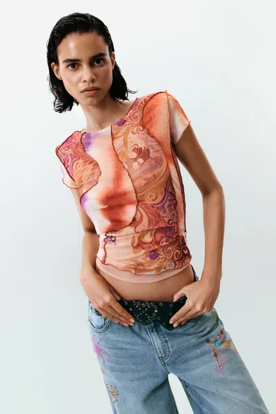 Desigual Printed Short Sleeve T-shirt