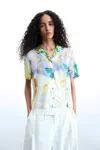 Desigual Printed Short-sleeve Shirt In Multi