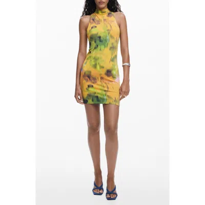 DESIGUAL DESIGUAL PRINTED SLEEVELESS BODY-CON MINIDRESS