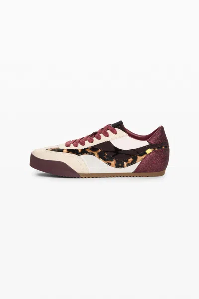 Desigual Printed Sneakers In Brown