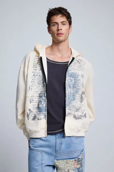 Desigual Printed Sweatshirt In Neutral