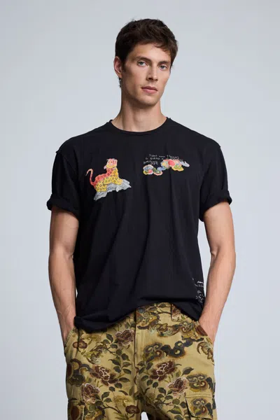 Desigual Printed T-shirt In Black