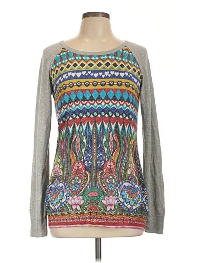Pre-owned Desigual Pullover Sweater In Gray