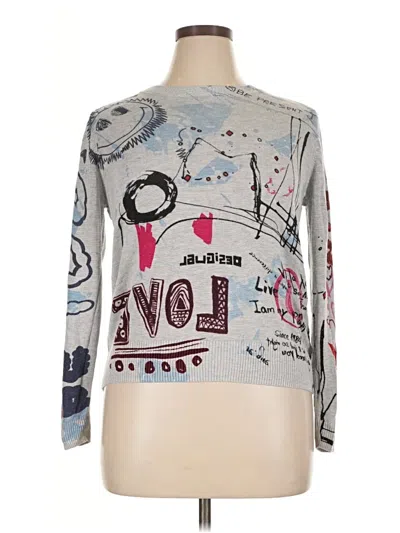 Pre-owned Desigual Pullover Sweater In Silver