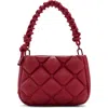 Desigual Quilted Faux Leather Handbag In Maroon
